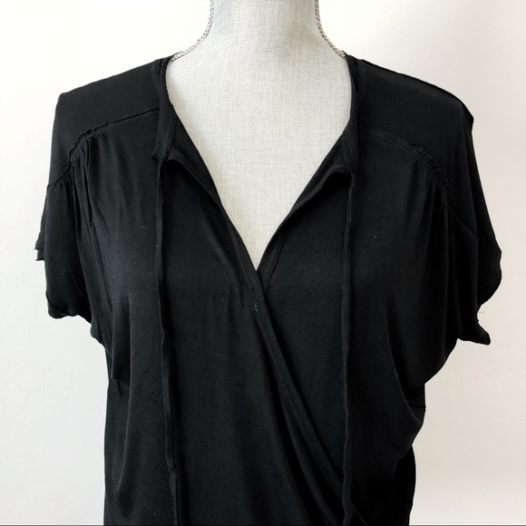 Anthropologie Bordeaux Amelia Wrap Top - Picture 3 of 6